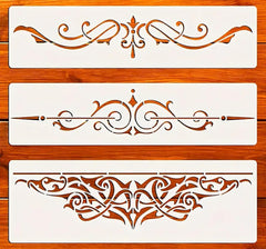 victorian border stencil set