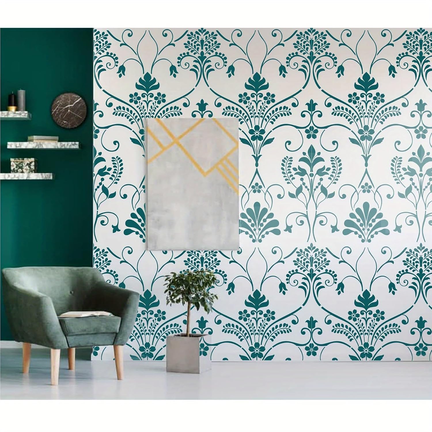 washable flower stencil for fabric painting projects