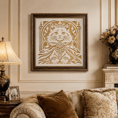 pet plastic cat stencil for diy art