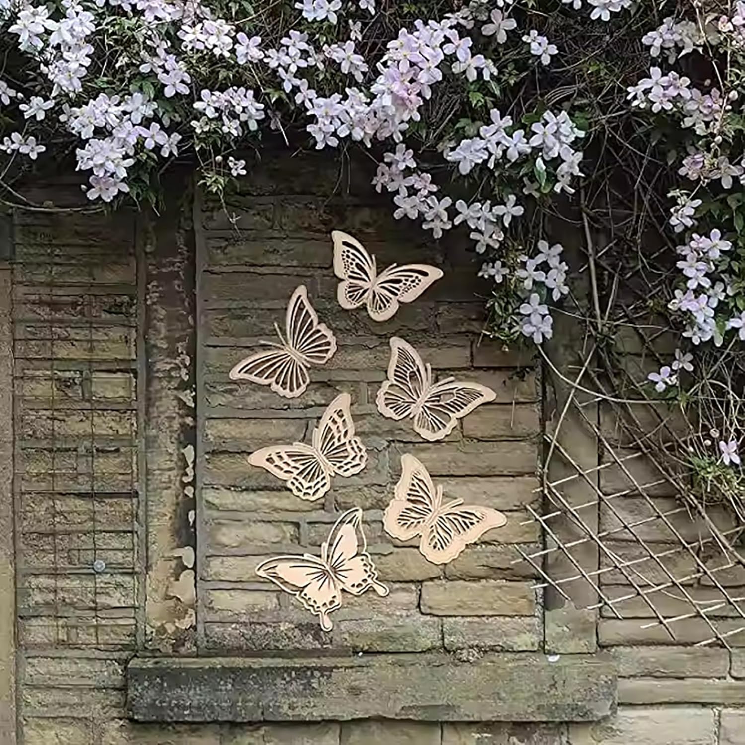 Cliths Set of 6 Butterfly Wall Decorations for Girls Room