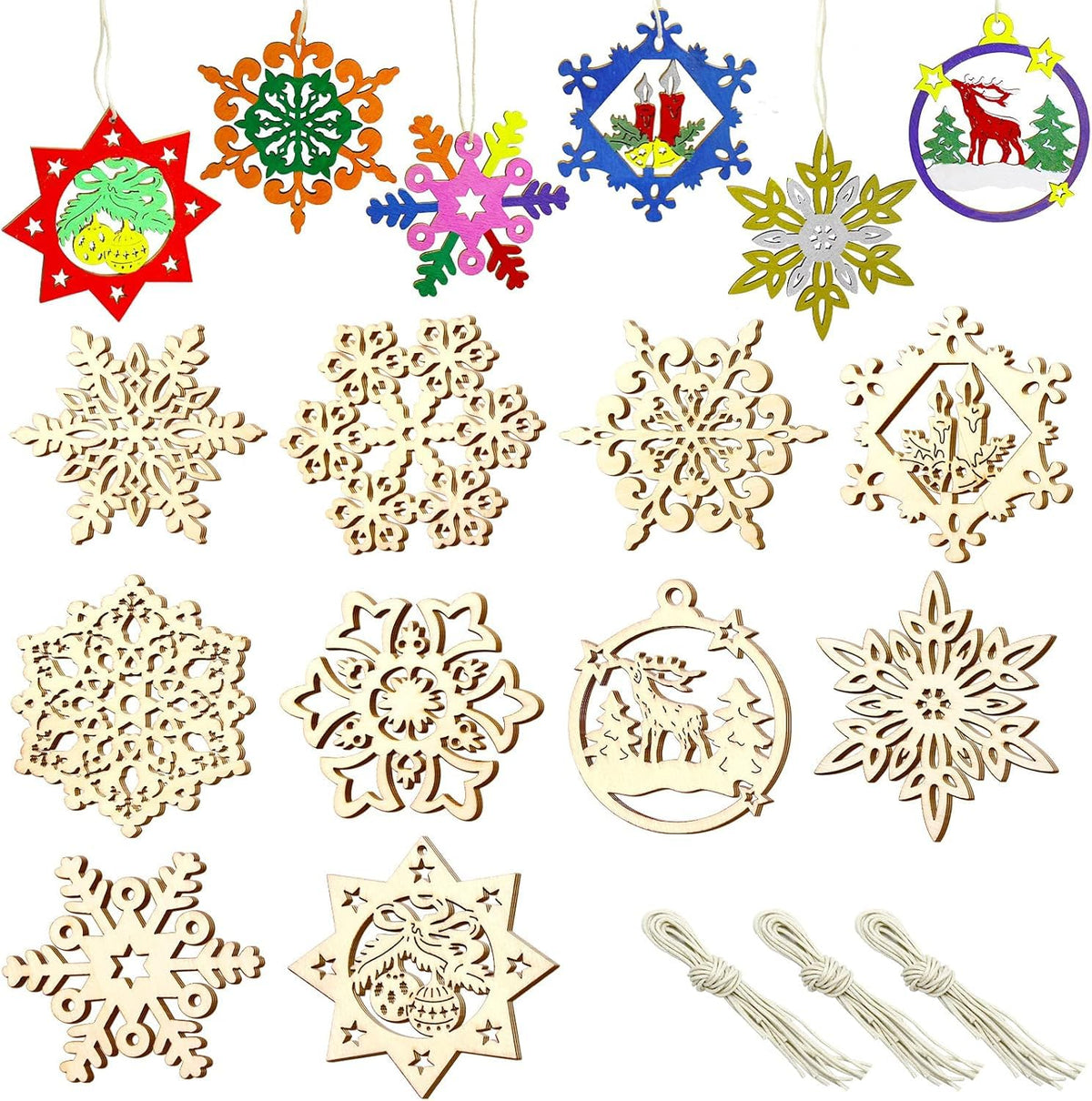 wooden snowflake crafts children