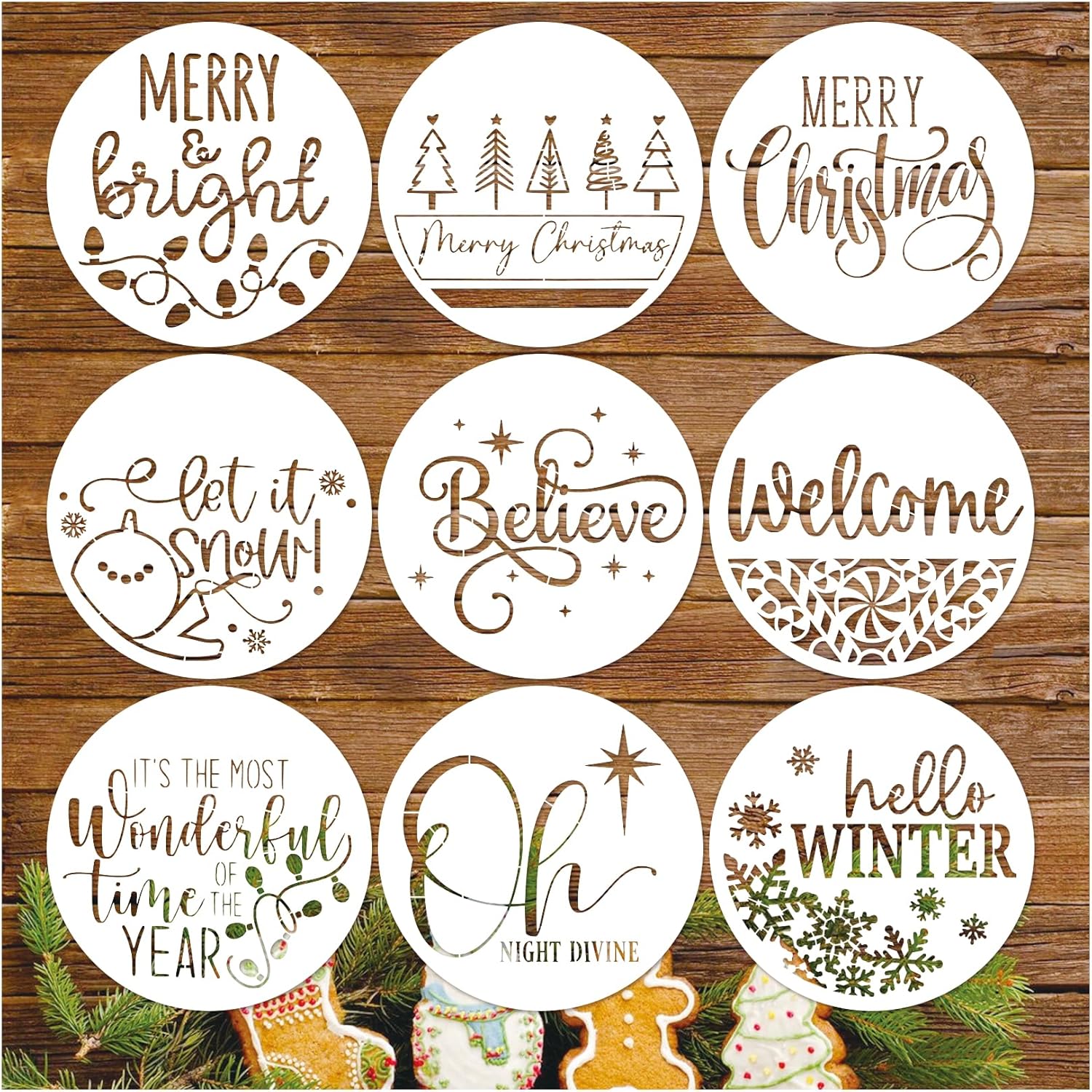 christmas stencils set