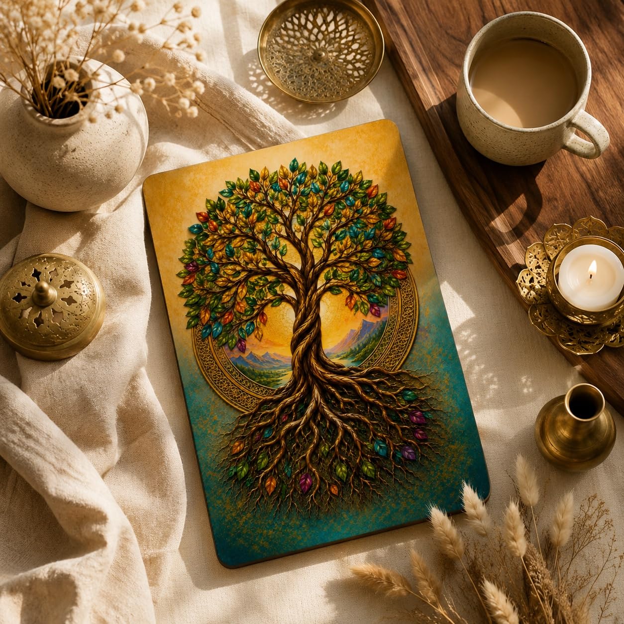 wooden Tree of Life wall decoration