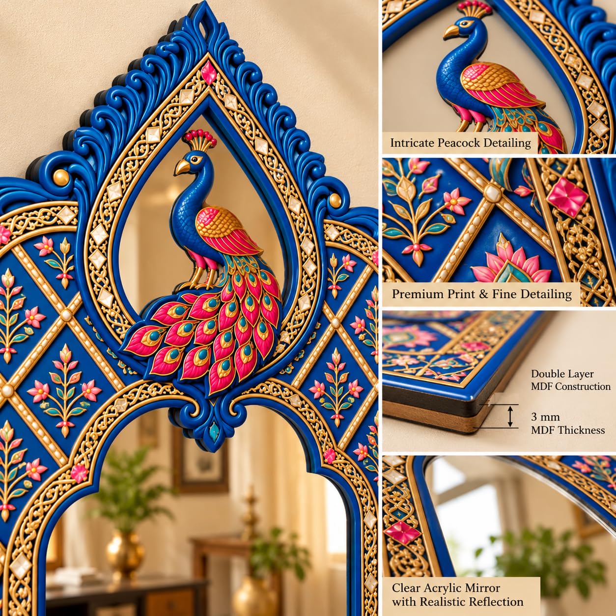 decorative acrylic mirror for housewarming gift
