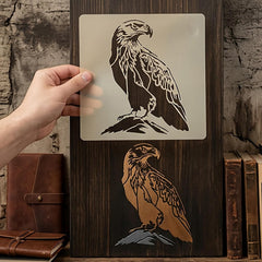 pet plastic eagle stencil for painting