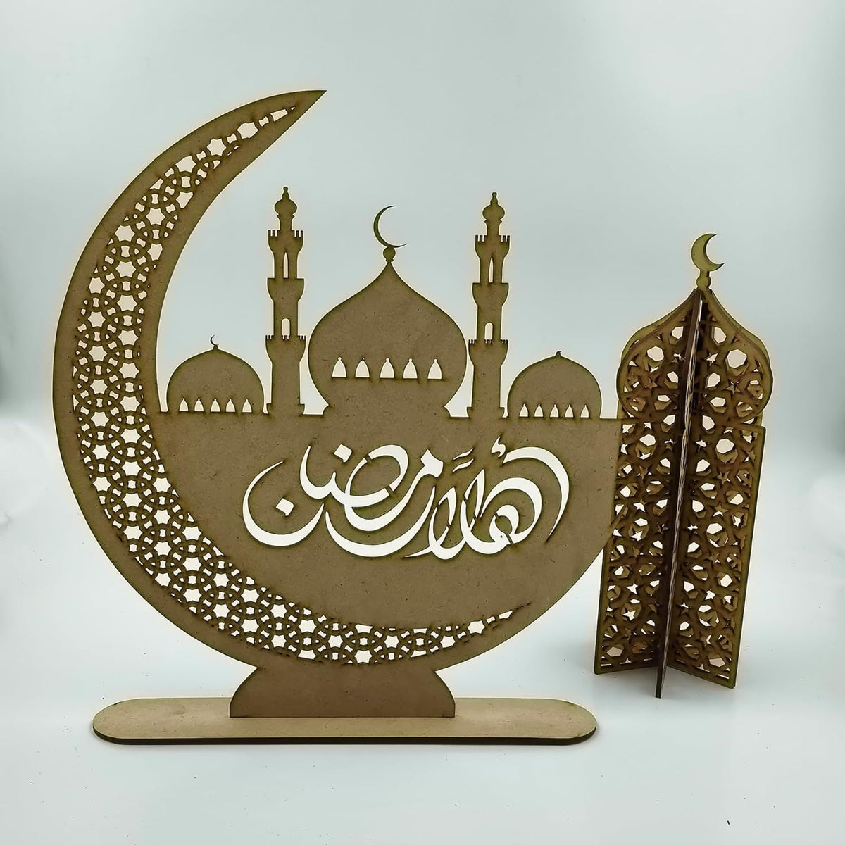Cliths Ramadan Moon Table Decor Islamic Crescent Eid Mubarak Muslim Festival Display