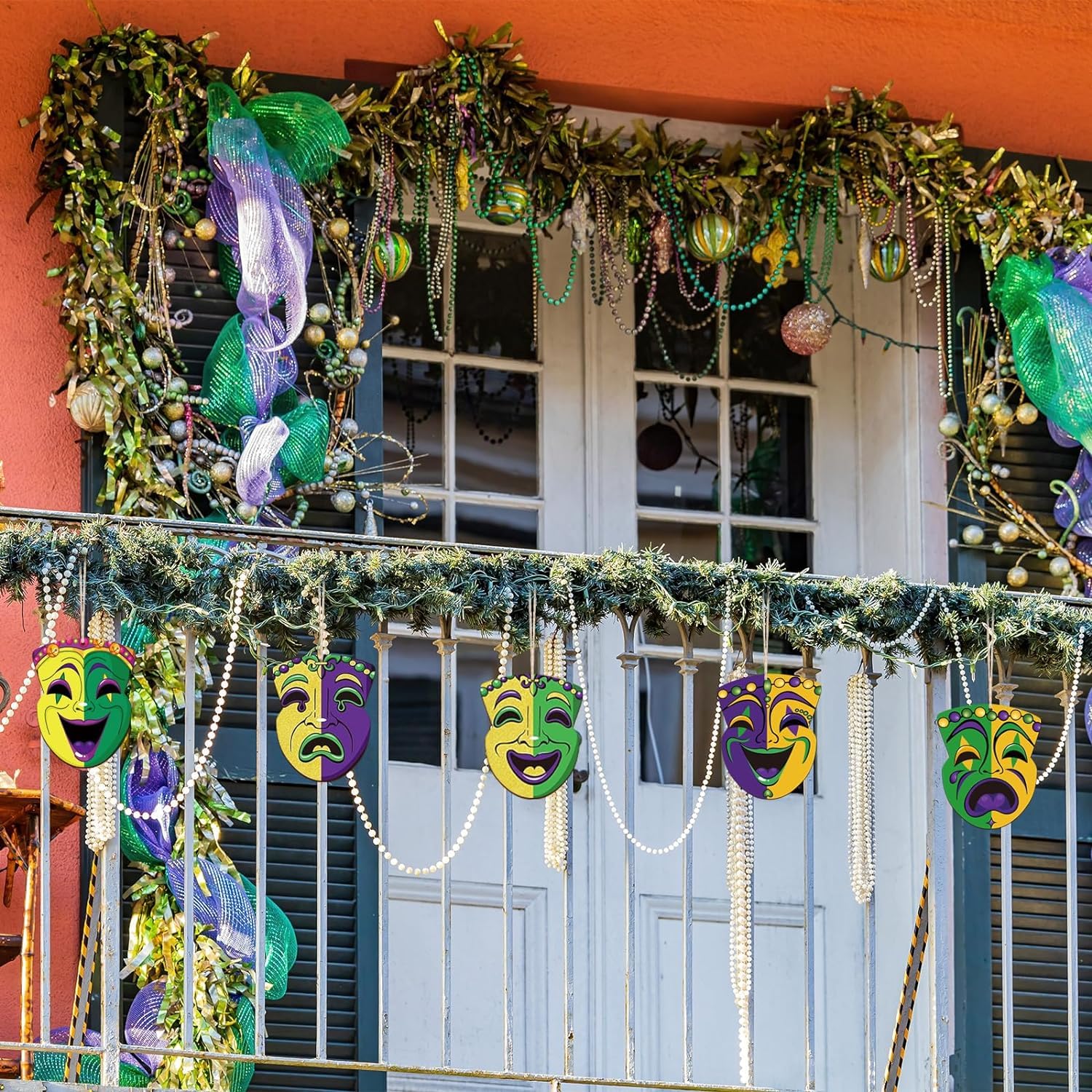 mardi gras mask ornaments