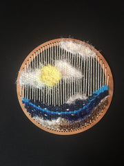 Cliths Circle Looms Weaving Kit Round Vertical Warp Frame Loom Set for Wall Hangings DIY Craft Weaving Tools