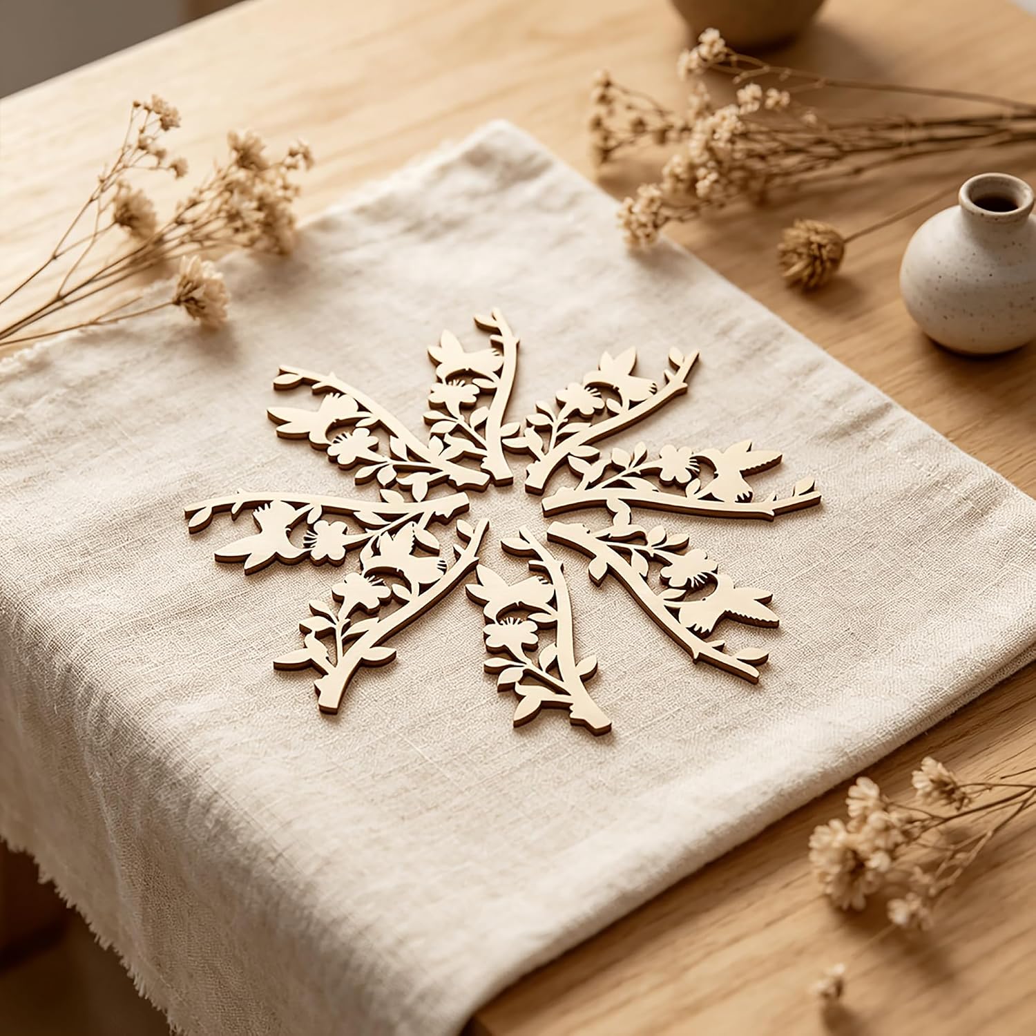 table centerpiece wood cutouts for painting
