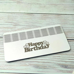 Cliths 3 Layer Wooden Money Holder Birthday Cash Gift Box MDF Bill Display Stand for Special Occasions