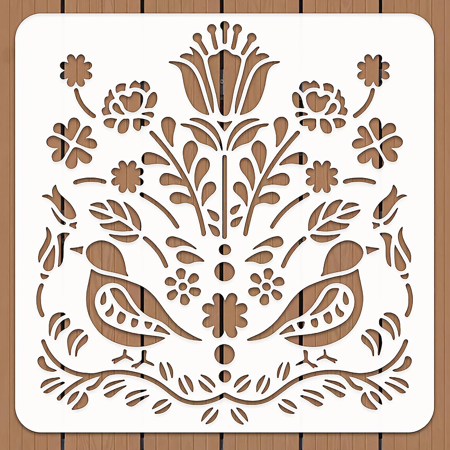 reusable spliced flower painting stencil for diy art and craft