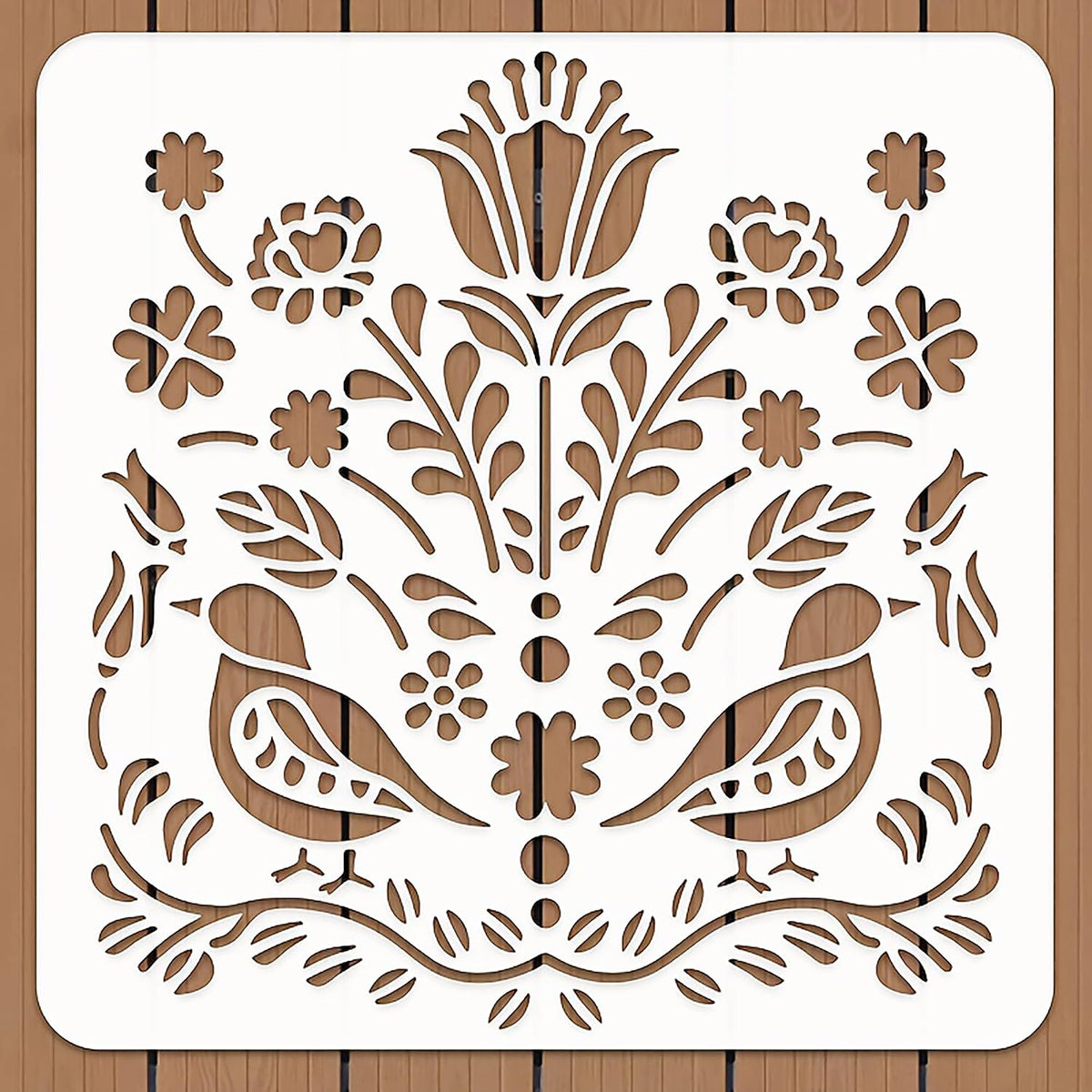reusable spliced flower painting stencil for diy art and craft