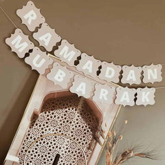 Cliths Ramadan Mubarak Wooden Banner Islamic Wall Decor Durable Eid Home Decoration Arabic Calligraphy