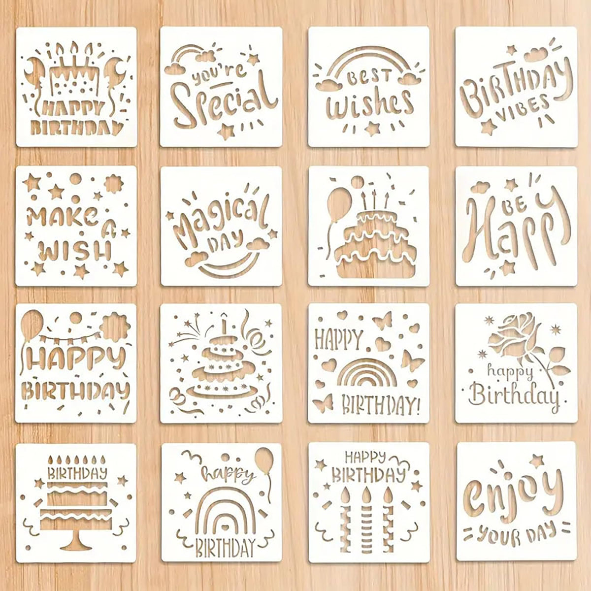 happy birthday stencil for cake happy birthday decoration for cake happy birthday stencil for wall plastic stencils for craft and art birthday wall decoration