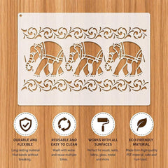 diy stencil for texture paste artwork
