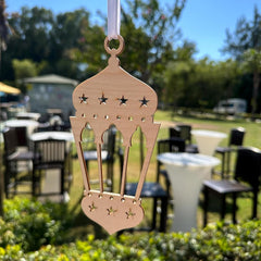 Cliths Set of 7 Wooden Ramadan Decorations DIY Paintable Eid Mubarak Ornaments Islamic Home Decor & Gifts Craft Kit