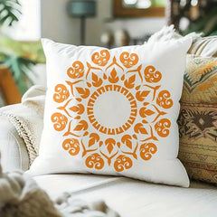 Mandala stencil for fabric design