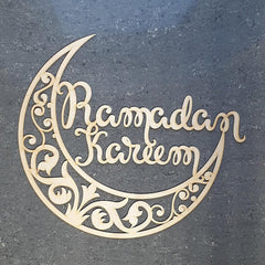 Cliths Ramadan Kareem Wooden Sign Islamic Wall Decor Eid Mubarak Home Decoration DIY Craft Ramadan Decor