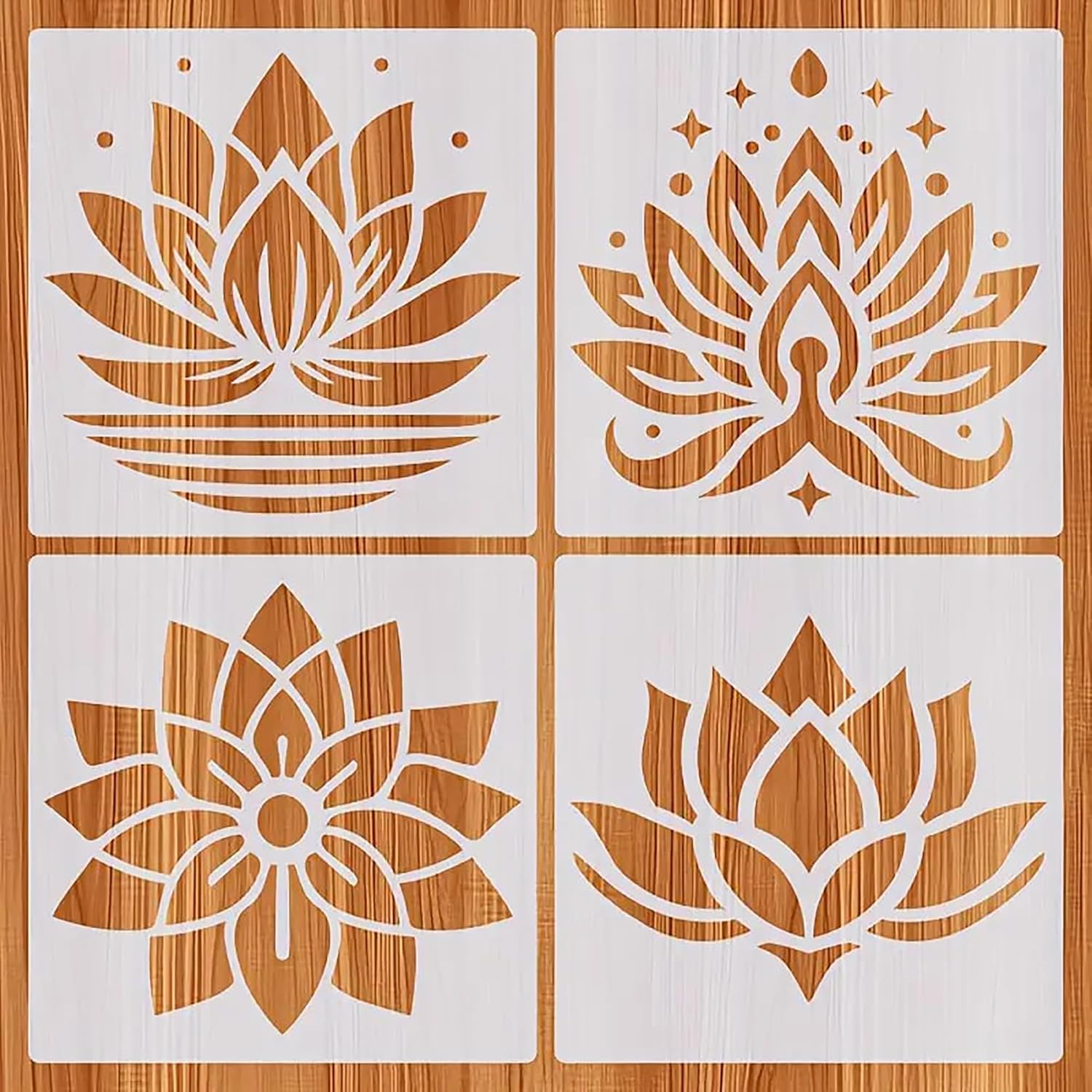Lotus stencil set