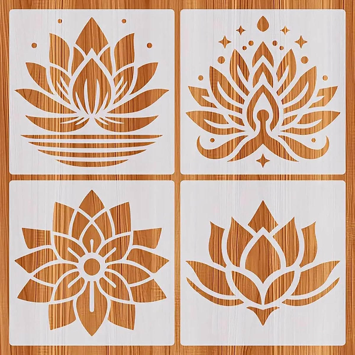 Lotus stencil set
