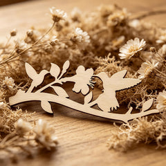 wooden floral bird cutouts for diy crafts