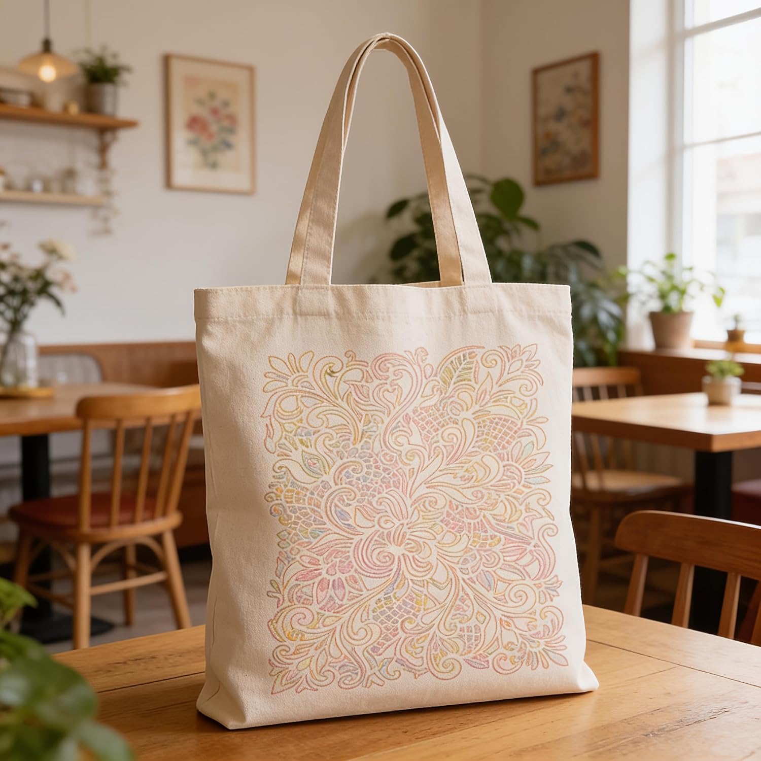 reusable floral stencil for fabric painting