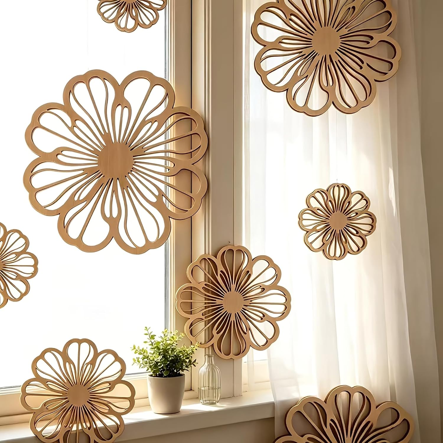 unfinished daisy mdf cutout for painting