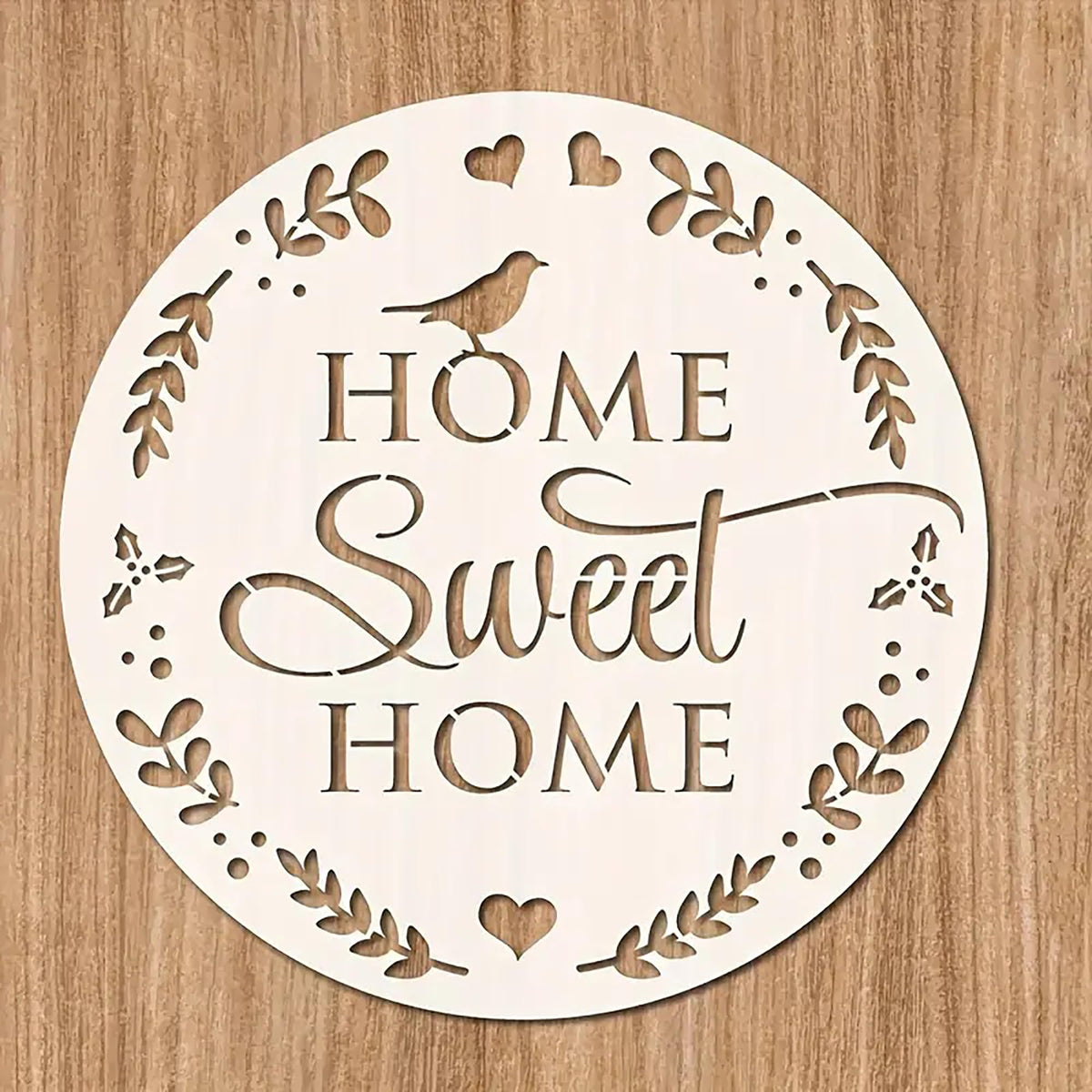 home sweet home wall stencil reusable  stencil for wood signs and canvas art  farmhouse diy painting template