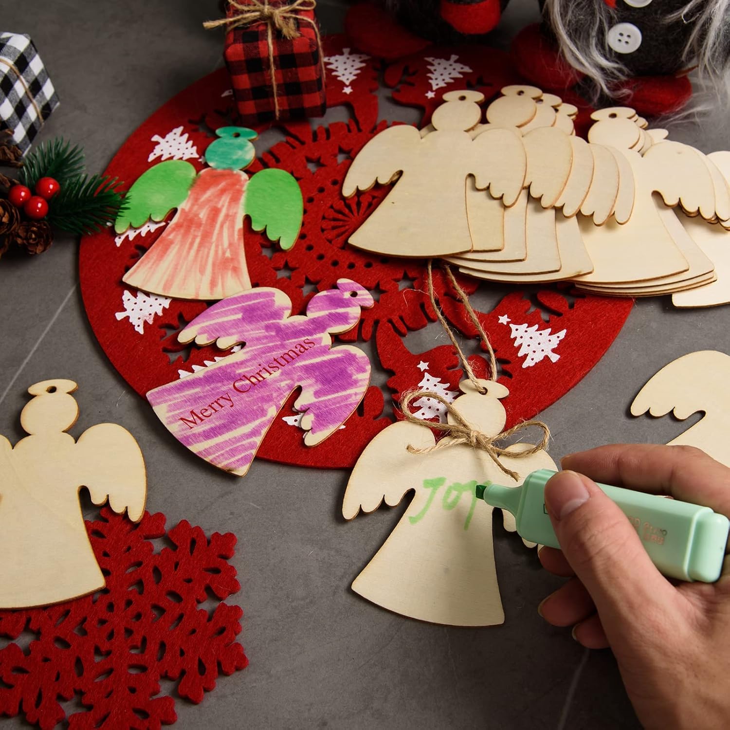 DIY angel tree decorations