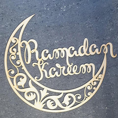 Cliths Ramadan Kareem Wooden Sign Islamic Wall Decor Eid Mubarak Home Decoration DIY Craft Ramadan Decor