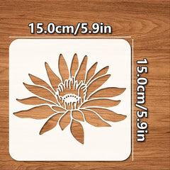 Lotus stencil set 4pcs