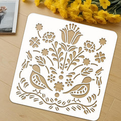 floral painting stencil for wall and furniture projects