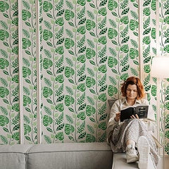 botanical leaf stencil for wood
