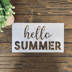 summer stencil for painting