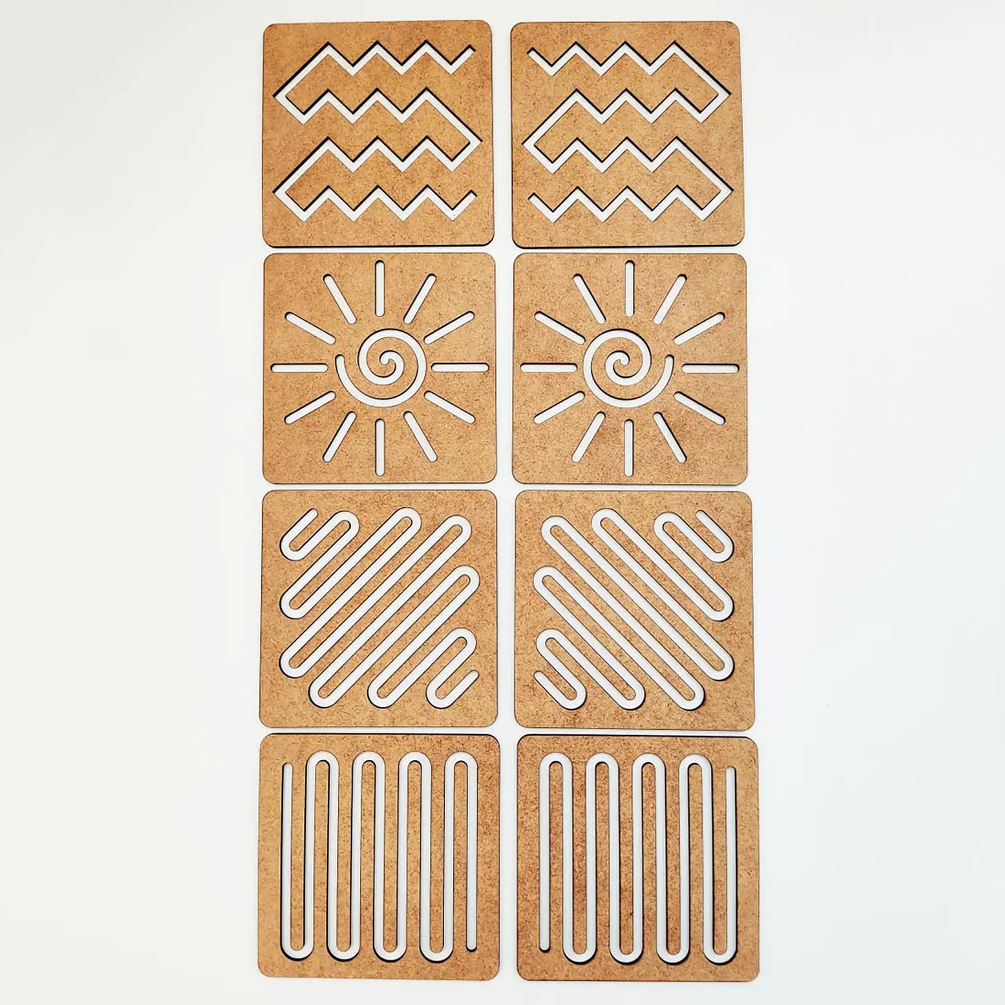 Creative play wood ruler and tangram activity kit