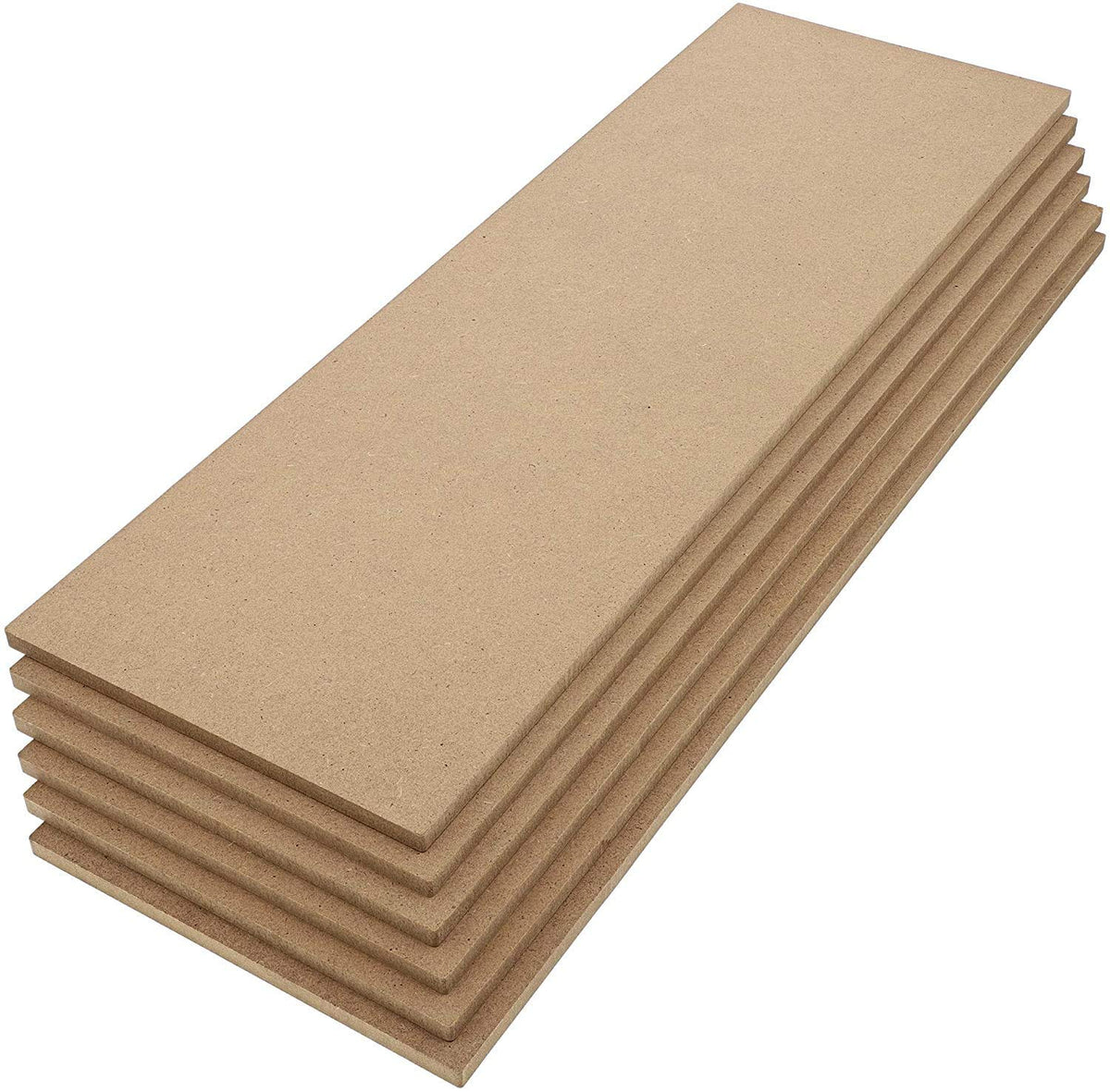 Stack of brown cardboard sheets on a white background