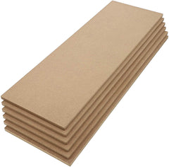 Stack of brown cardboard sheets on a white background