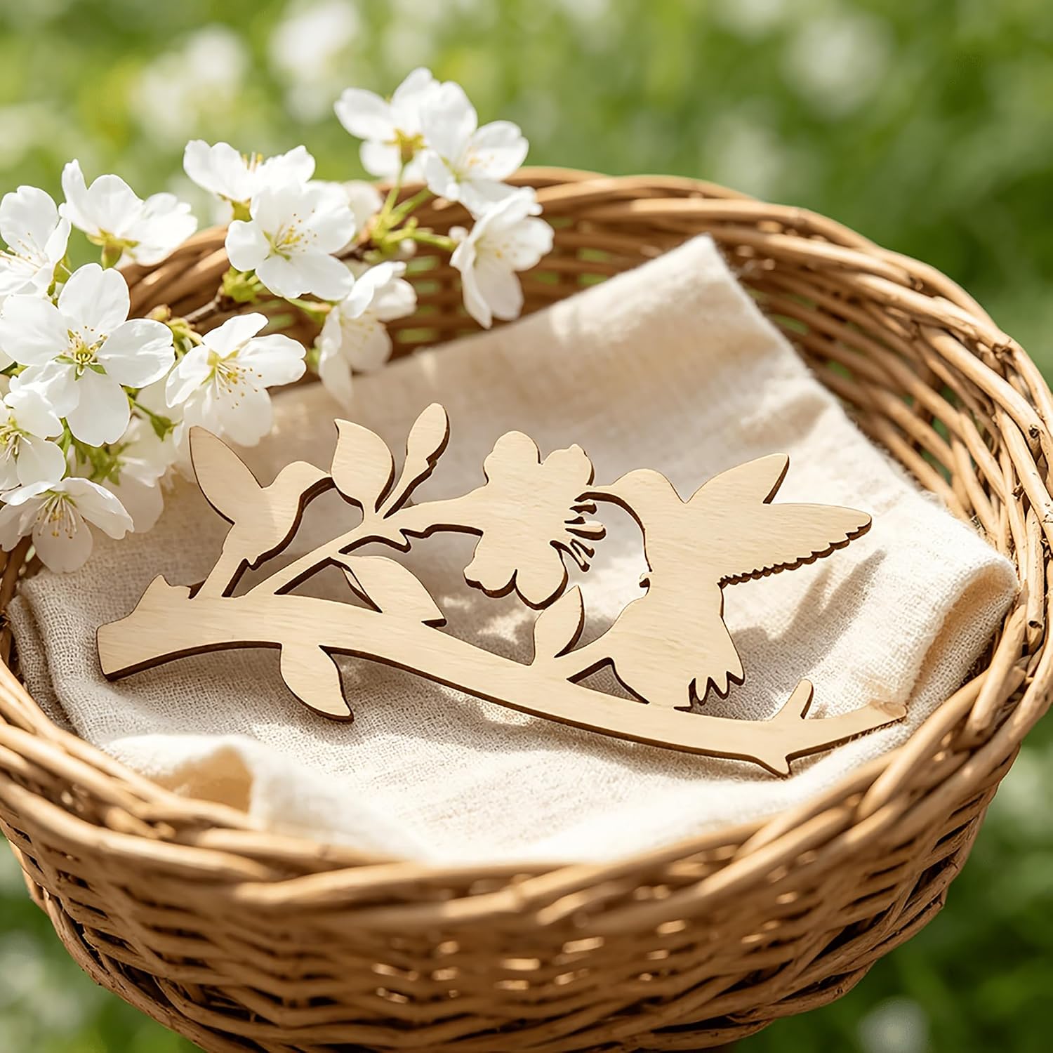 floral wooden shapes for diy art projects