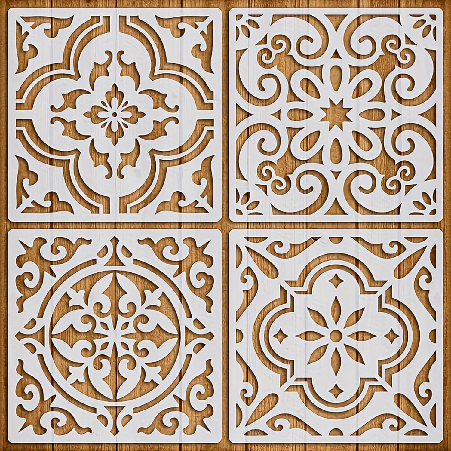 6x6 stencil for acrylic painting designs
