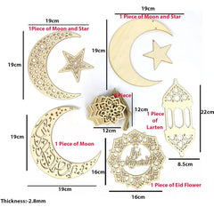 Decorative metal pieces with measurements on a white background
