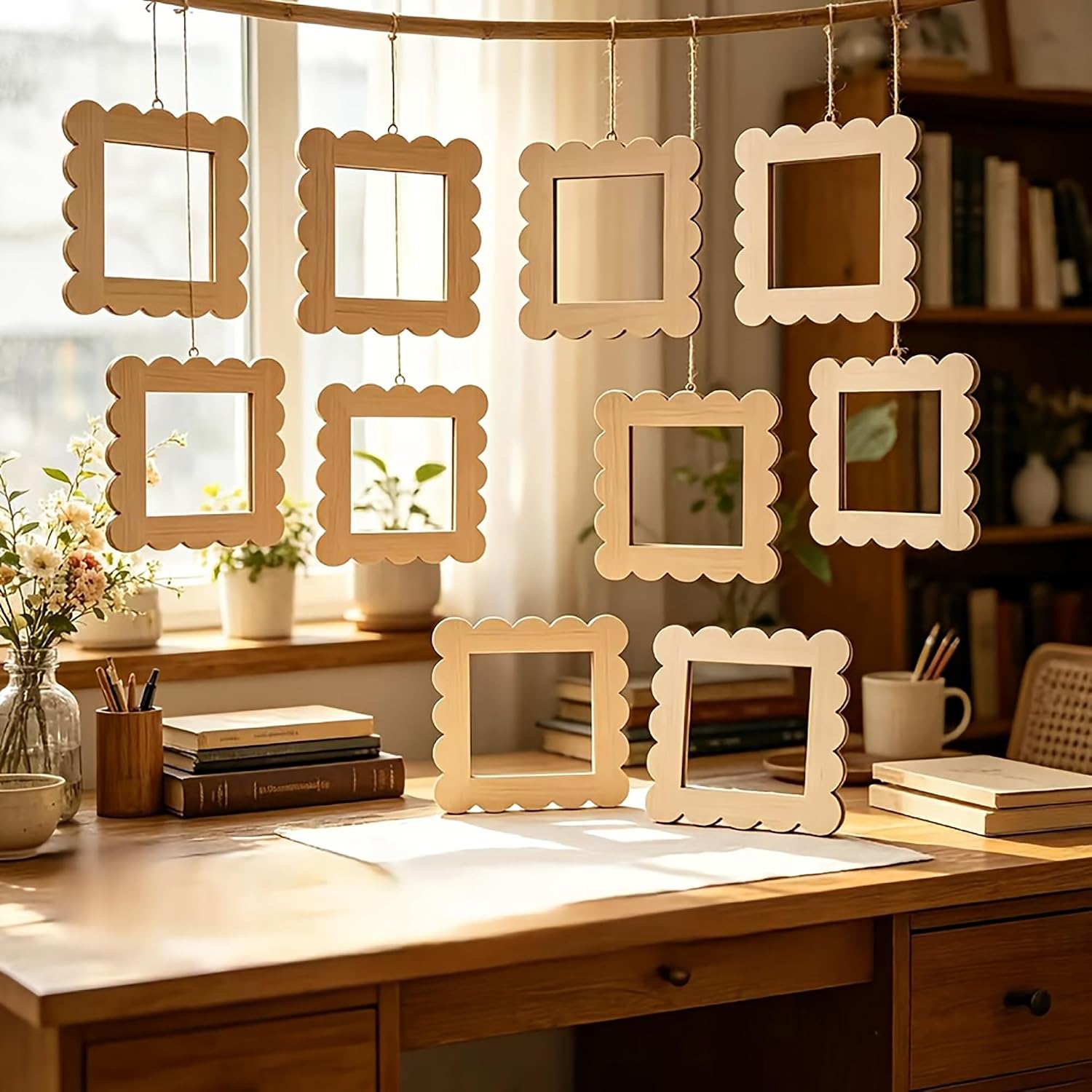 diy hanging square frame for craft projects