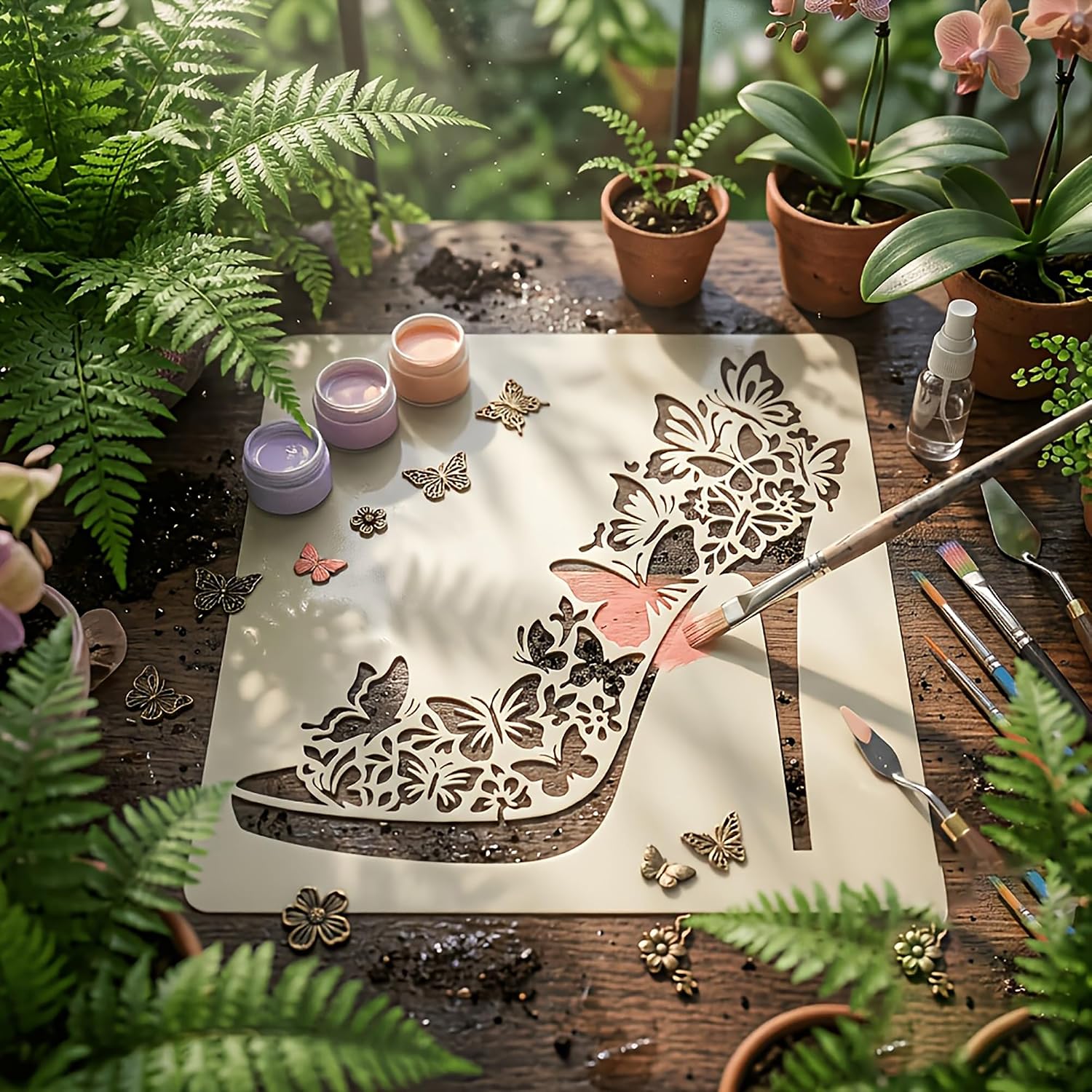 fashion stencil for canvas and wood
