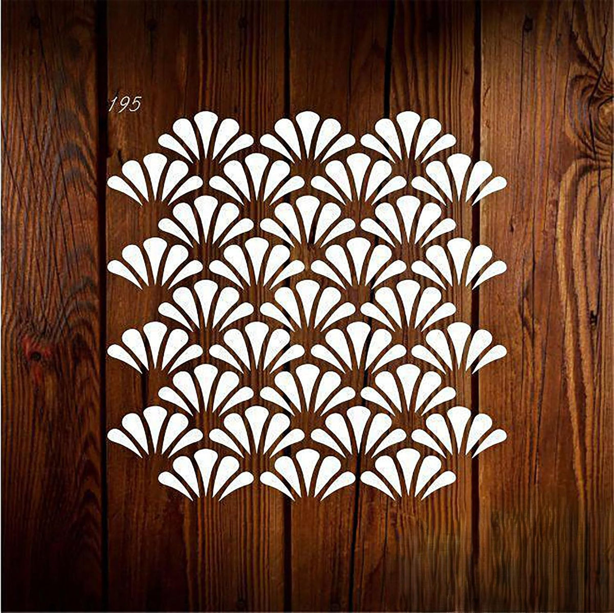 Square PET Geometric Pattern Painting Stencil for DIY Wall, Wood, Furniture & Craft Art, Reusable Template, Pack of 1, Cliths