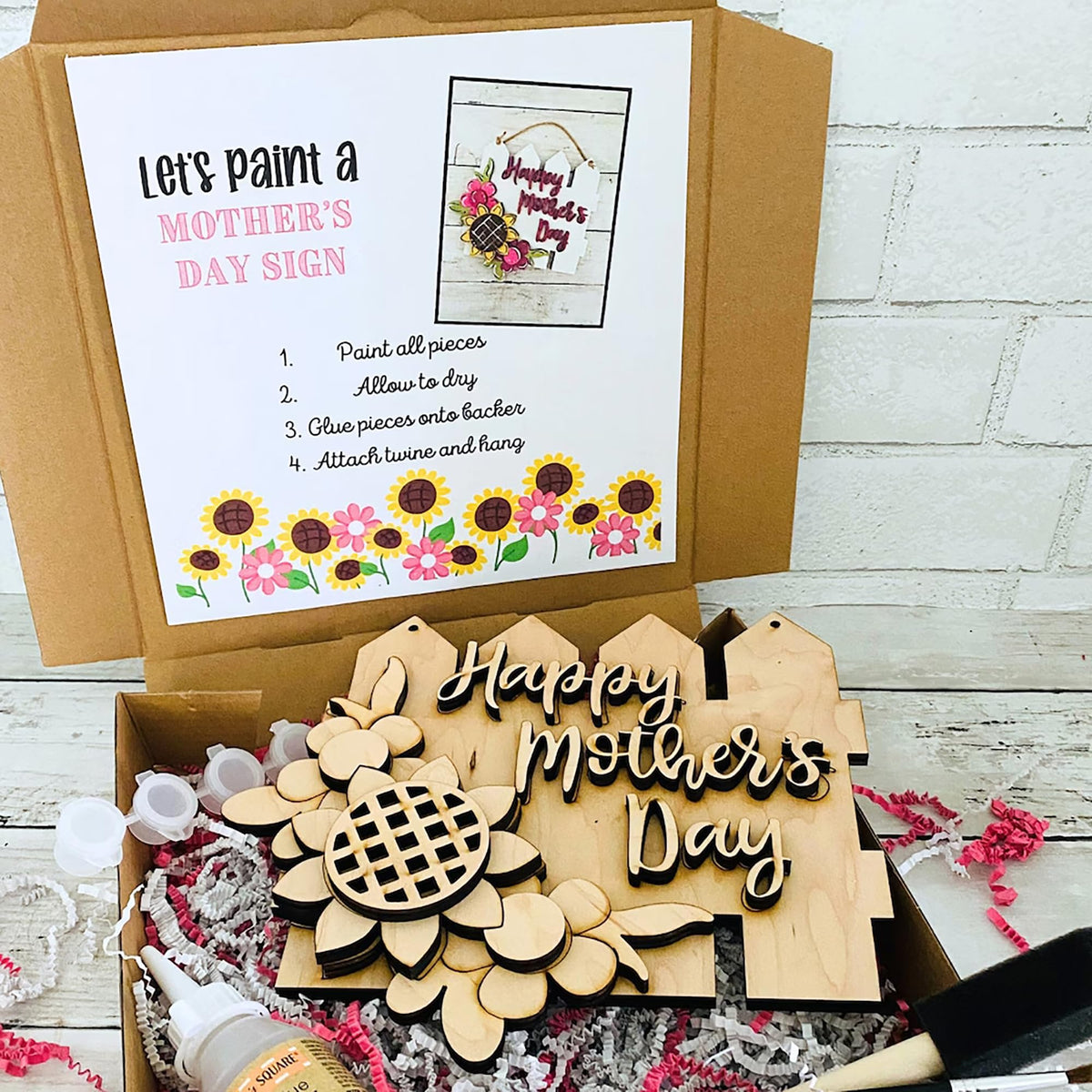 Wall Hangings: Shop Online Wooden Happy Mothers Day DIY Paint Mom