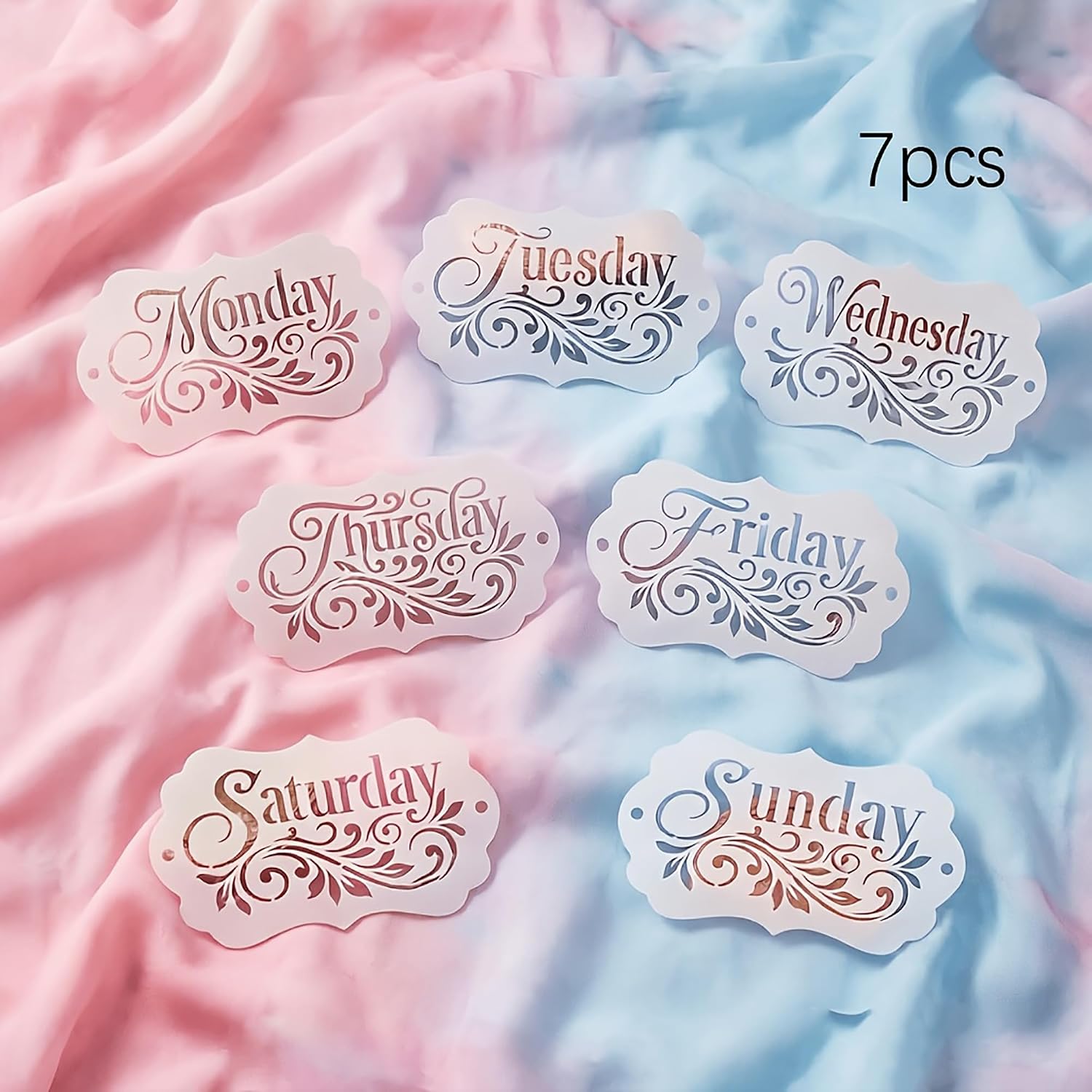 weekday name craft stencil