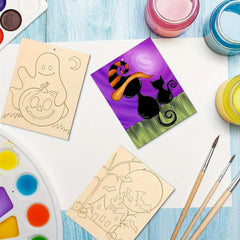 spooky wood craft shapes for halloween party