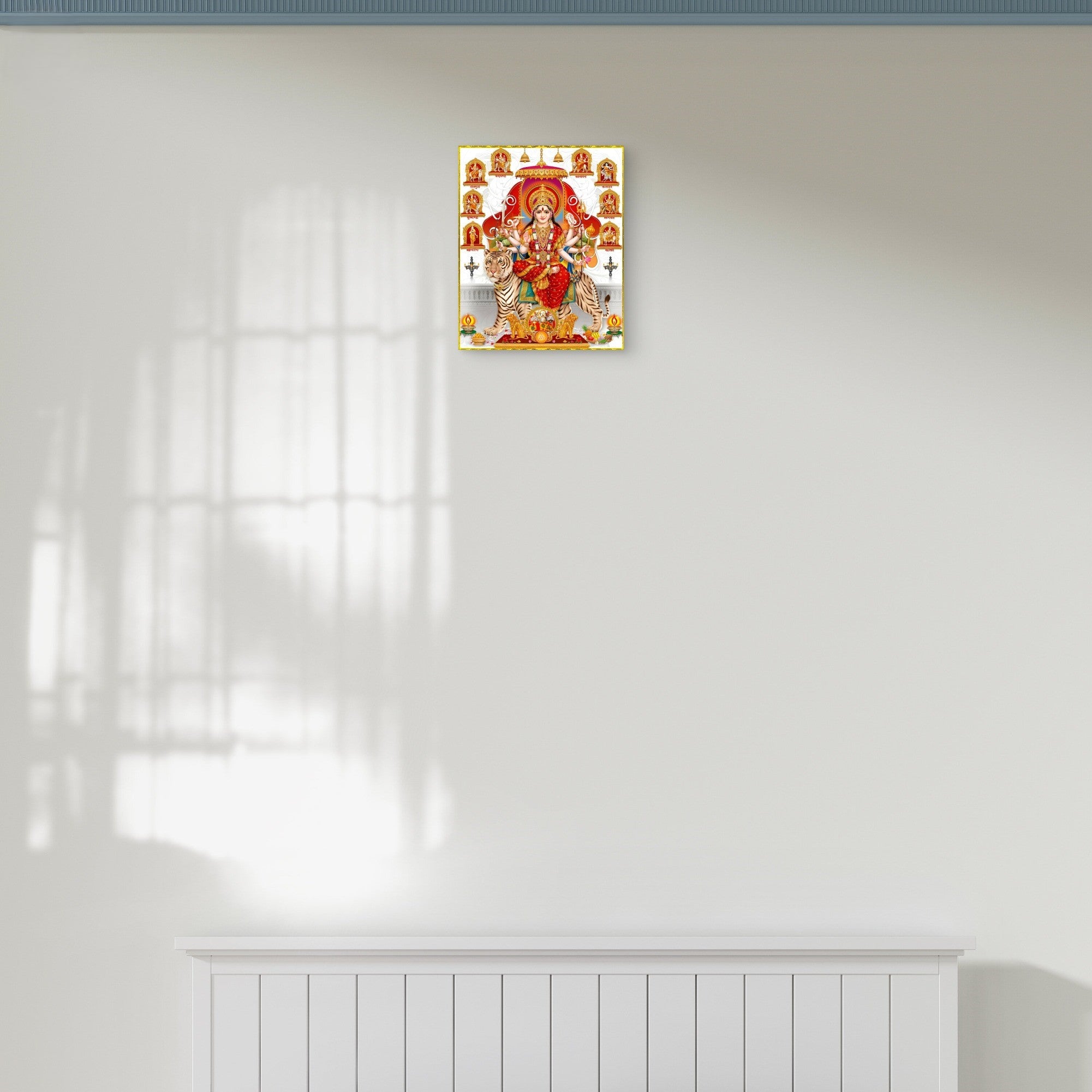 Hindu goddess artwork aluminum print