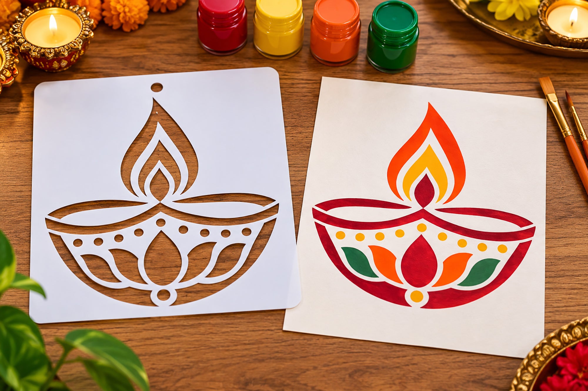 reusable pet diya stencil for diy art projects