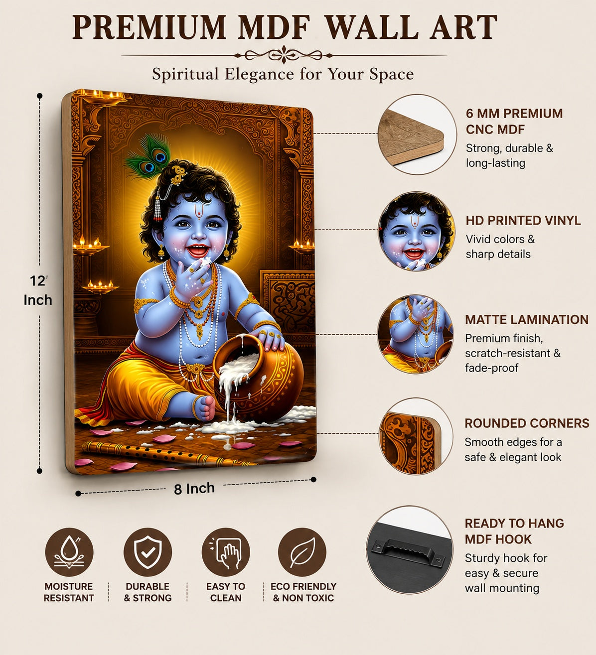 bal krishna decoration for living room