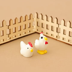 miniature wooden fence decoration